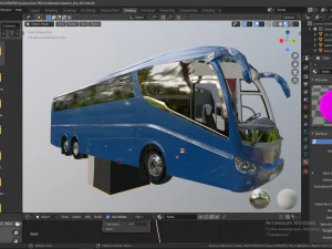 generic bus 6x2 3D Model