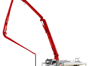 concrete pump truck 3D-Modell