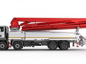 concrete pump truck 3D-Modell