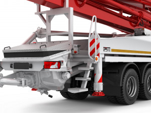 concrete pump truck 3D-Modell