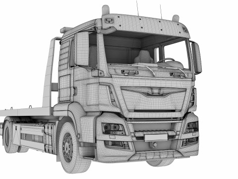 Tow Truck 4X2 3Dモデル