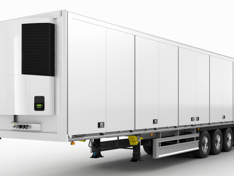 Truck 4X2 with Semi Trailer 3D 모델