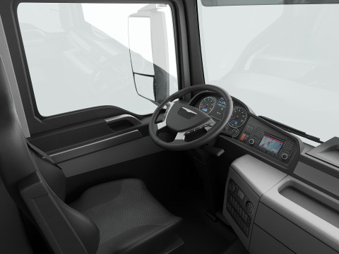 Truck 4X2 with Semi Trailer 3D 모델