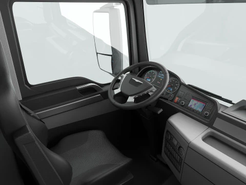 Truck 4X2 with Semi Trailer 3D Model