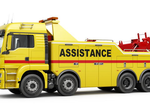 TOW TRUCK 8X4 Model 3D