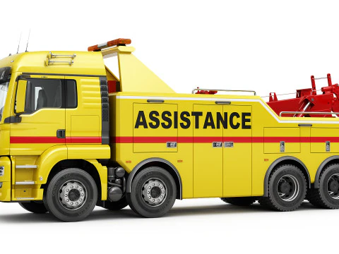 TOW TRUCK 8X4 3D Model