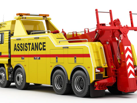 TOW TRUCK 8X4 3D Model