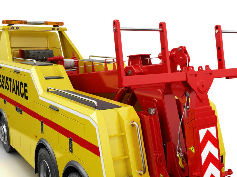 TOW TRUCK 8X4 3D Model