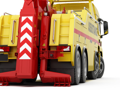 TOW TRUCK 8X4 Model 3D