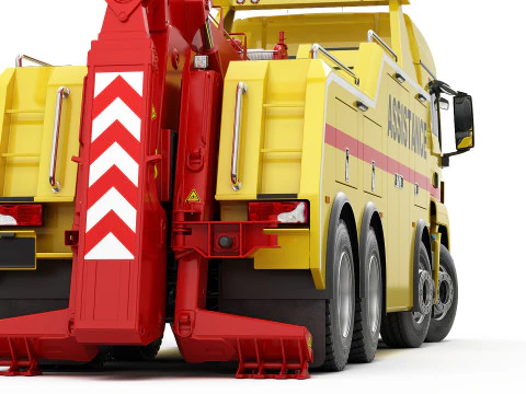 TOW TRUCK 8X4 3D Model