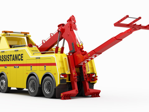 TOW TRUCK 8X4 Model 3D