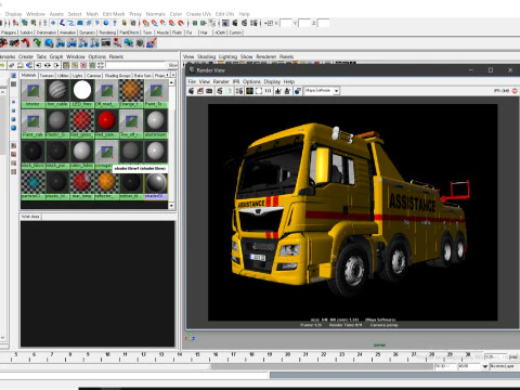 TOW TRUCK 8X4 3D Model