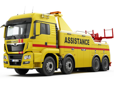 TOW TRUCK 8X4 3D-Modell