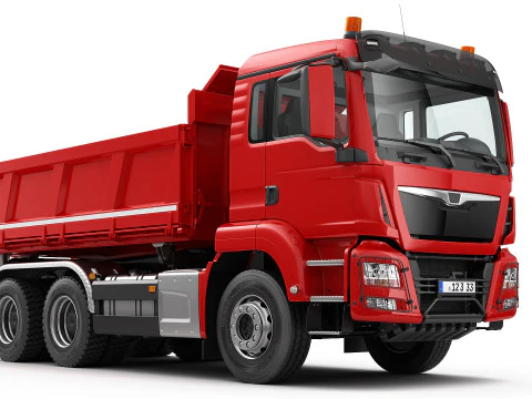 Dump Truck 6X4 3D Model