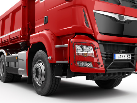 Dump Truck 6X4 Modèle 3D