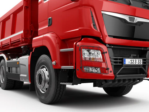 Dump Truck 6X4 3D Model