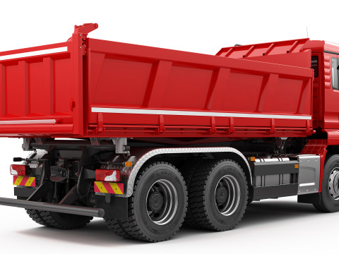 Dump Truck 6X4 Modèle 3D
