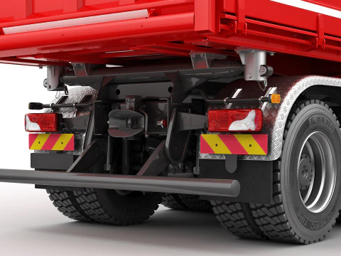 Dump Truck 6X4 3D Model