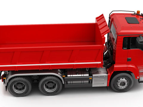 Dump Truck 6X4 3D Model
