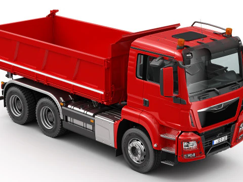 Dump Truck 6X4 3D Model