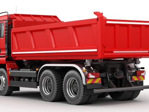 Dump Truck 6X4 3D Model