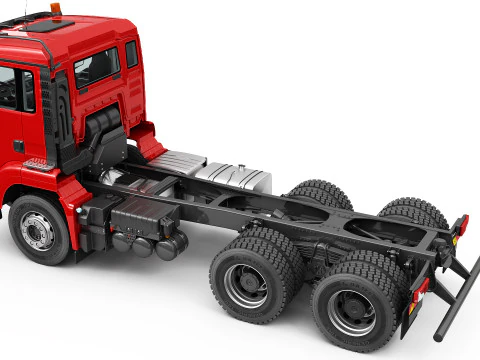 Dump Truck 6X4 3D Model