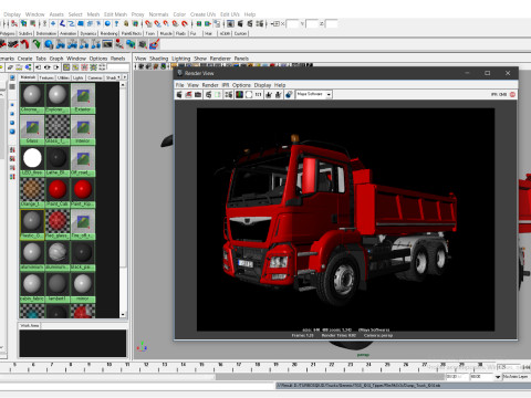 Dump Truck 6X4 Modèle 3D