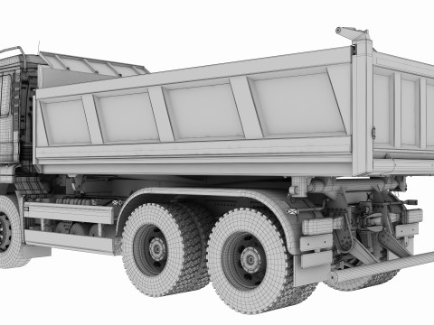 Dump Truck 6X4 Modèle 3D