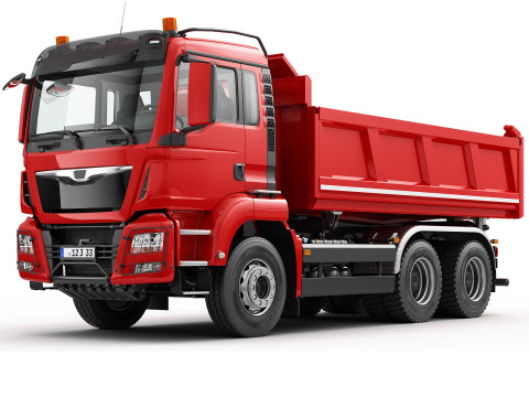 Dump Truck 6X4 3D-Modell