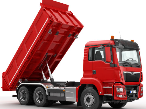 Dump Truck 6X4 Modèle 3D