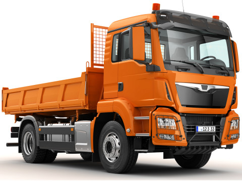 Dump Truck 4X2 3D-Modell