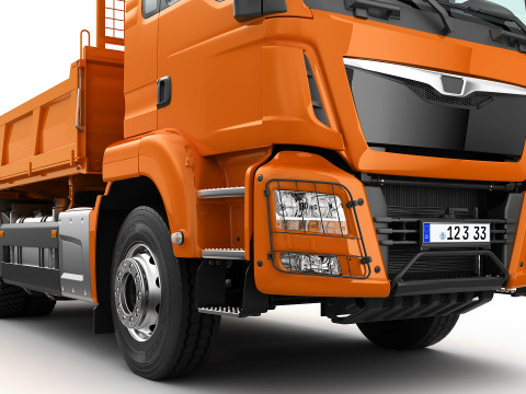 Dump Truck 4X2 Model 3D