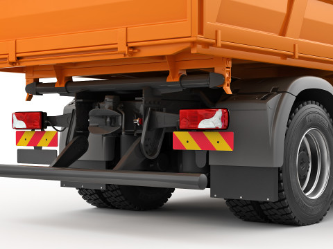 Dump Truck 4X2 Model 3D