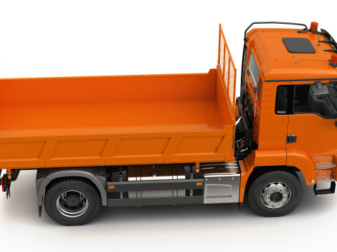 Dump Truck 4X2 Model 3D