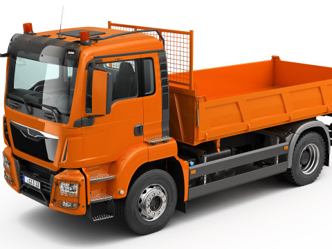 Dump Truck 4X2 Model 3D