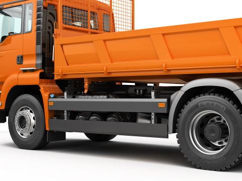 Dump Truck 4X2 Model 3D