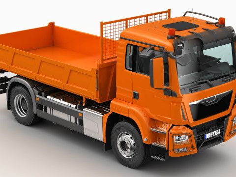 Dump Truck 4X2 Model 3D