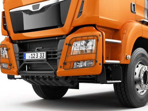 Dump Truck 4X2 Model 3D