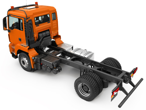 Dump Truck 4X2 Model 3D