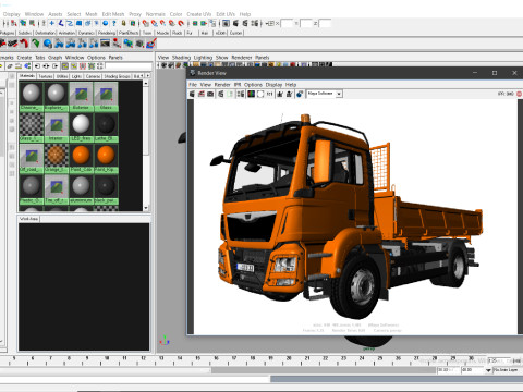 Dump Truck 4X2 Model 3D