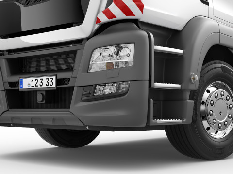 Mobile Truck Crane 6X2 3D Model