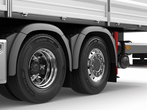 Mobile Truck Crane 6X2 3D Model