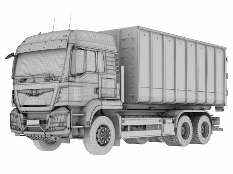 Multilift Truck 6X4 3D Model