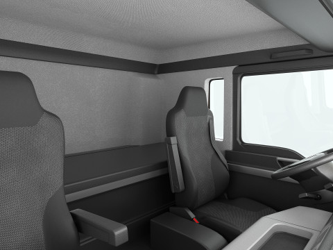 Truck 4X2 with Tipper Trailer 3Dモデル