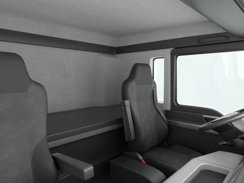 Truck 4X2 with Tipper Trailer 3D Model