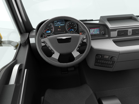 Truck 4X2 with Tipper Trailer 3Dモデル