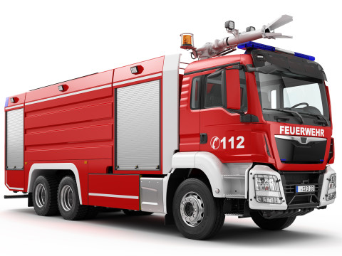 FIRE TRUCK 6X4 3Dモデル