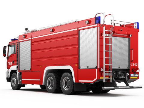FIRE TRUCK 6X4 3Dモデル
