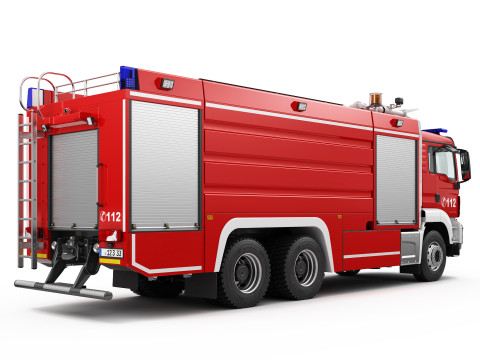 FIRE TRUCK 6X4 3Dモデル