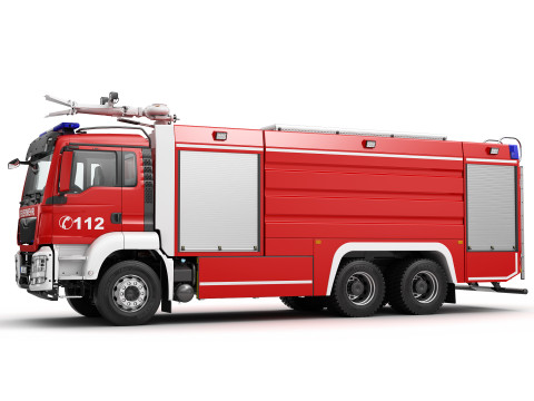 FIRE TRUCK 6X4 3Dモデル